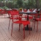 Flash Furniture Red All-Weather Steel Dining Chair XU-CH-10318-ARM-RED-GG - alternate 1